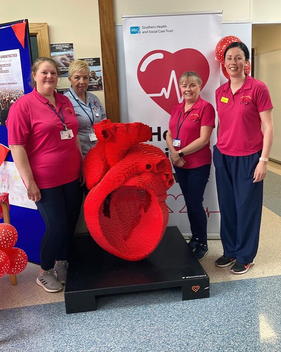 Pictured are the cardiac rehab team. From left Hazel Wilson, Cardiac Rehabilitation/ Secondary Prevention Nurse Specialist, Geraldine Meredino, Health Care Assistant, Siobhan Quinn, Cardiac Rehabilitation/ Secondary Prevention Nurse Specialist and Marie McCoy, Cardiac Rehab Physiotherapist.
