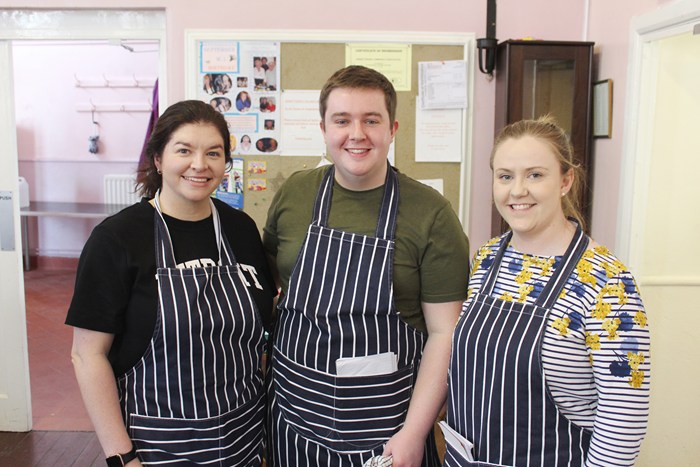 Some of the catering volunteers at the Newry Show Big Breakfast.