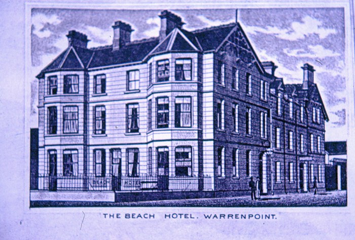 The Beach Hotel shortly after it opened. Newry and Mourne Museum Collection.