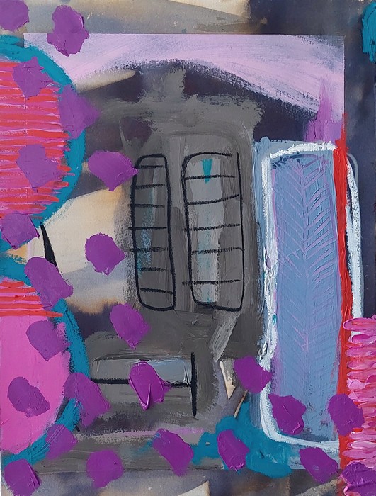 A piece from Savage’s Próiseas/Process series which is the culmination of four years of exploration into the Irish border. Próiseas 12 looks at the shape and design of the British Army Barracks (originally Bessbrook Spinning Mill) at Bessbrook from the air. Courtesy of Anna Marie Savage