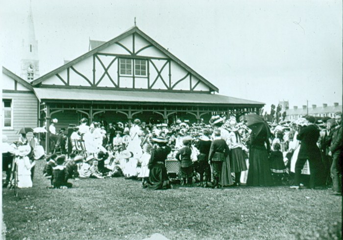 The Pavilion, which opened in the grounds of the Great Northern Hotel, was popular with both local people and visitors to Warrenpoint. Newry and Mourne Museum Collection.