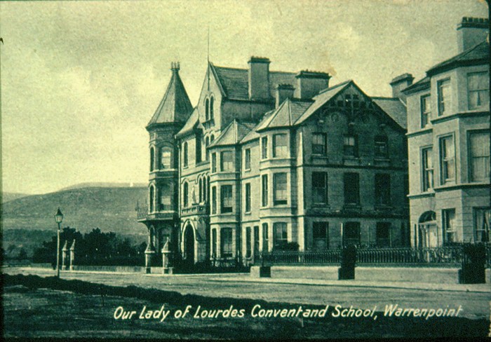 Our Lady of Lourdes Convent and Boarding School which opened in 1923.  Newry and Mourne Museum Collection.