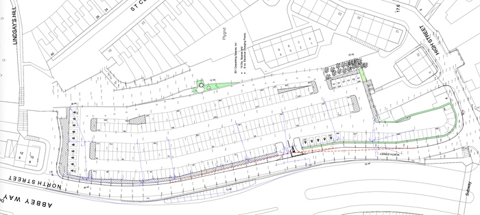 A screen grab from the Council planning application.
