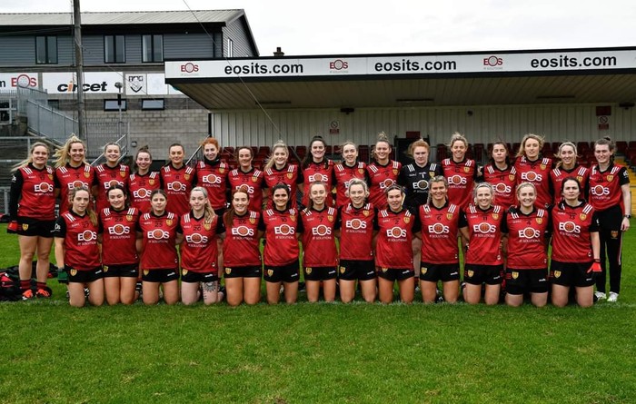 Down Senior Ladies Team who took on Wexford at Pairc Esler.  Photograph: Maurice McKey