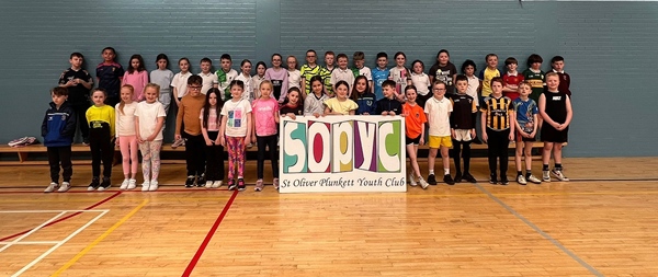 Children at St Oliver Plunkett Youth Club