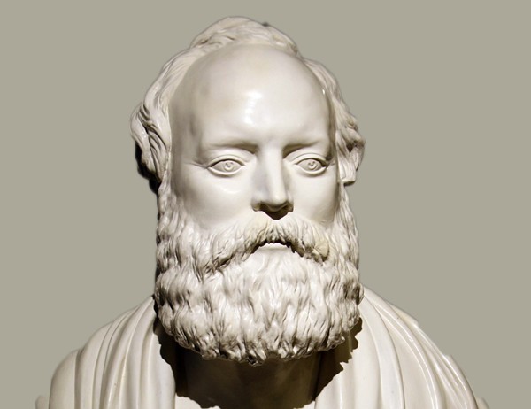19th-century Plaster bust of James McGeorge which is on display in Newry and Mourne Museum. Newry and Mourne Museum Collection