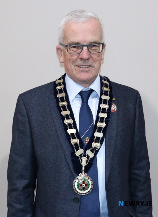 John Henning with his chain of office after being appointed as President of the RUAS.