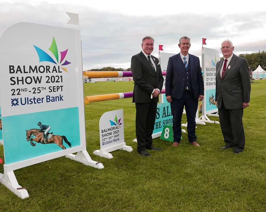 DAERA Minister Edwin Poots is pictured with Billy Martin, RUAS President (left) and Alan Crowe, Chief Executive RUAS at a preview of the Balmoral Show last evening.