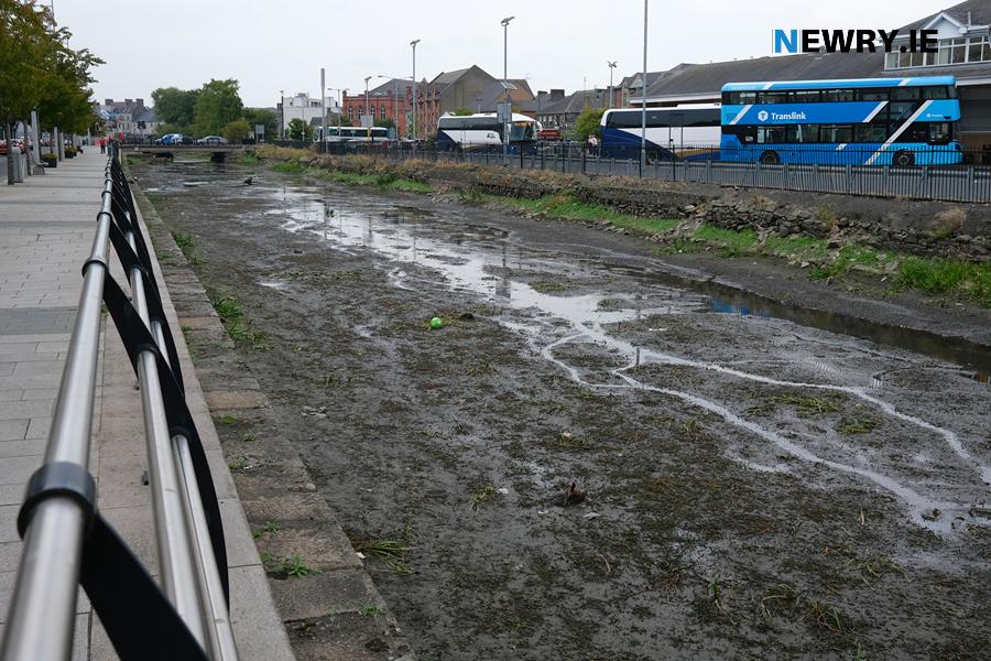 Newry Bus Station overlooking a very dry Newry Canal. Photograph: Columba O'Hare/ Newry.ie 