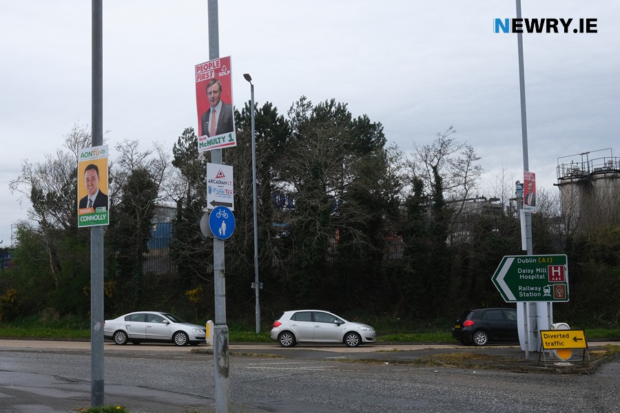 Election posters are being repurposed by Sticky Fingers Arts.
