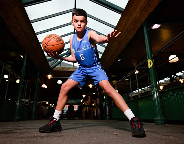 Charlie Shields is on the up in the basketball world. Photograph: Brendan Monaghan