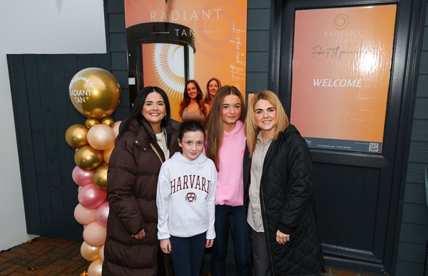 Elaine and Grace Murray with Caroline and Eabha Loughran from South Armagh. 