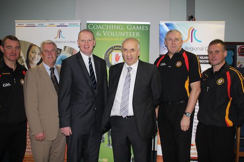 Pictured at the launch of SRC’s new Gaelic Games Coaching Course are Roger Keenan, Ulster GAA Coach Development Manager, Michael McDonald, SRC Head of School for Sports Studies and Public Service, Brian Doran, SRC Chief Executive, Danny Murphy, Ulster GAA Secretary, Dr Eugene Young, Ulster GAA Director of Coaching and Games Development, Gary Mallon, Third Level Development Officer Ulster GAA 