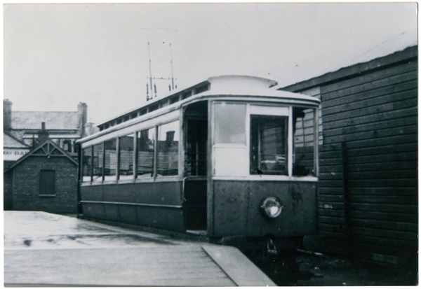The No. 4 Bessbrook tram. Dempster’s field had excellent transport links, with Edward Street Railway Station and the terminus for the Bessbrook and Newry Electric Tramway nearby. In 1889 a match between Bessbrook 2nd XI and Newry kicked-off following the arrival of the 2.55pm tram from Bessbrook.    Newry and Mourne Museum Collection