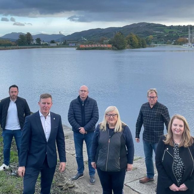 The SDLP team at the Albert Basin.