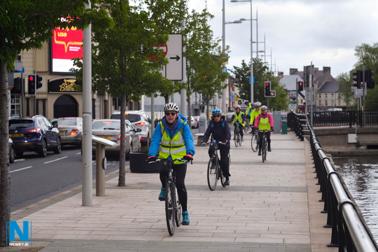 Present infrastructure for Cyclists and Walkers in Newry leaves a lot to be desired. Photograph: Columba O'Hare/ Newry.ie  
