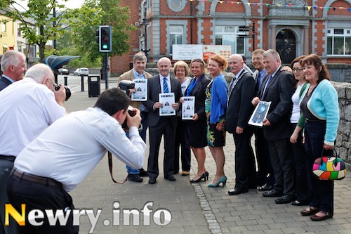 Sponsors and Newry Film Club members and supporters at their Film Festival launch. Picture: Columba O'Hare