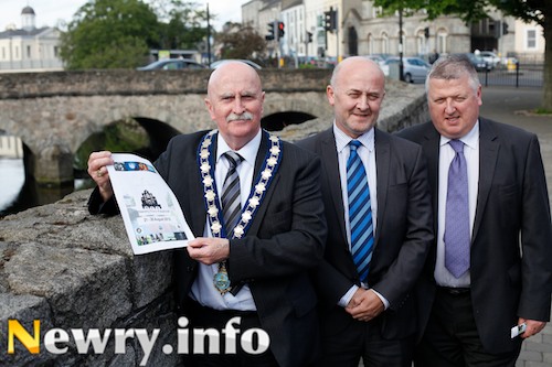 Launching Newry Film Festival were Charlie Casey, Mayor; Aidan Lennon, Chairman, Newry Film Club and Cathal Austin, The Quays, Main Sponsor. Picture: Columba O'Hare Launching Newry Film Festival were Charlie Casey, Mayor; Aidan Lennon, Chairman, Newry Film Club and Cathal Austin, The Quays, Main Sponsor. Picture: Columba O'Hare