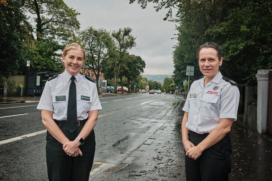 T/Chief Superintendent Sue Steen, Police Service of Northern Ireland, and Group Commander Suzanne Fleming, Northern Ireland Fire & Rescue Service