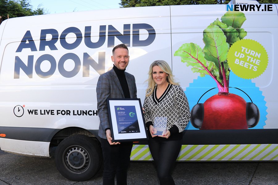 Around Noon has been honoured by Deloitte in their ‘Ireland’s Best Managed Companies Programme’ as a Gold Standard winner. Pictured is Gareth Chambers CEO and Mary McMahon, Group Financial Director.