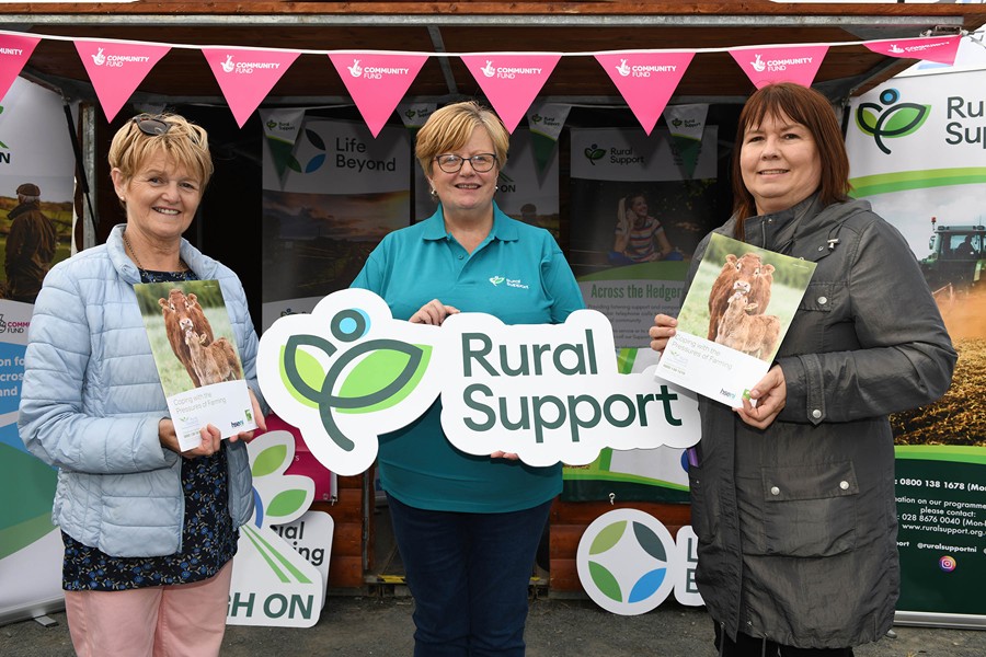 Pictured from left: Teresa Nugent RHP, Gillian Reid Head of Farm Support at Rural Support, and Majella Gollogly RHP 
