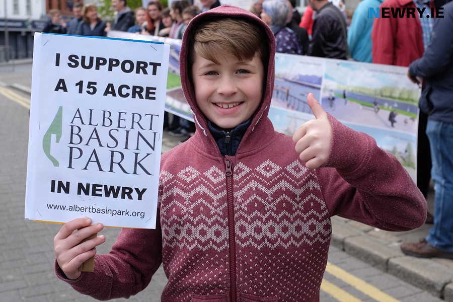 Full of optimism for a Park in Newry back in 2017. What age will this young lad be before it happens? Photograph: Columba O'Hare 