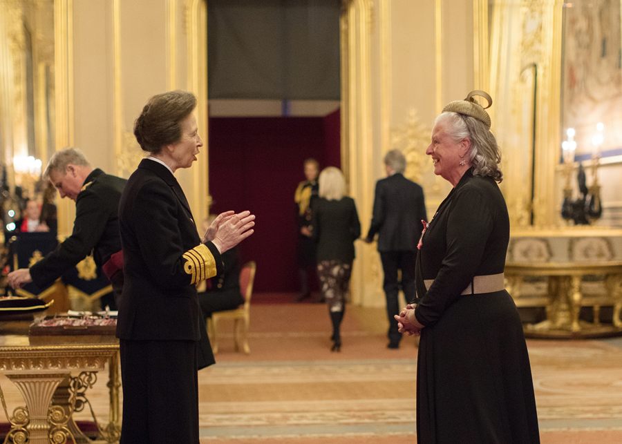 SRC Lecturer Marilyn Warren receives her MBE from Princess Anne