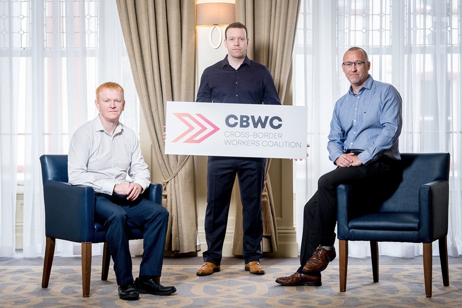  Co-Chairs of the Cross Border Workers Coalition: Paul Quinn, Conor Dowds and Aidan O’Kane.