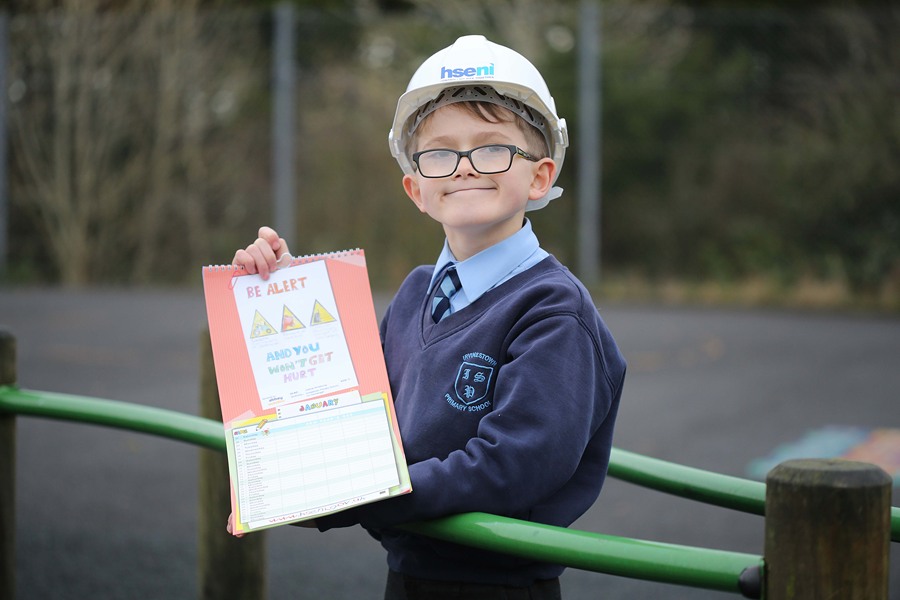 Joshua Armstrong, Irvinestown PS, one of the winners from the annual HSENI ‘Avoid Harm on the Farm’ child safety 2022 calendar competition.