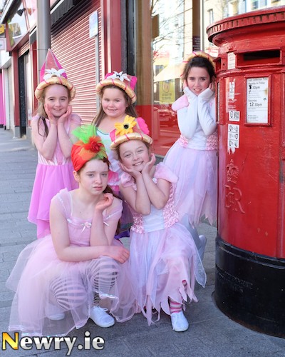 Looking forward to a First Class Festival. Children who took part in the filming on Sunday to promote next month's Small Size Big Festival. Photograph: Columba O'Hare