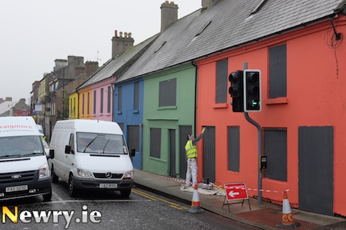 Newry's Colourful Canal Street. Photograph; Columba O'Hare Newry's Colourful Canal Street. Photograph; Columba O'Hare