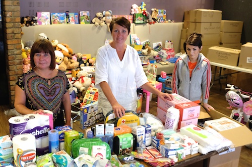 Mary Patterson, Catherine Murphy and Lauren McGovern at Jade Garden in Monaghan Street, the Friends of Palestine Newry and Mourne Gaza Childrens Aid Appeal Collection Point. Photograph: Columba O'Hare Mary Patterson, Catherine Murphy and Lauren McGovern at Jade Garden in Monaghan Street, the Friends of Palestine Newry and Mourne Gaza Childrens Aid Appeal Collection Point. Photograph: Columba O'Hare