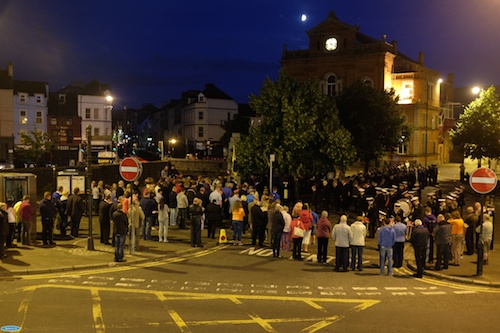Remembering the start of the First World War in Newry 100 years on. Photograph: Columba O'Hare Remembering the start of the First World War in Newry 100 years on. Photograph: Columba O'Hare