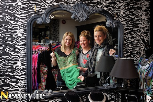 Gemma Murphy, Style City; Deborah Loughran, President of Newry Chamber of Commerce and Aisling Rafferty, Berling get ready for Newry Style City 2014. Photograph: Columba O'Hare Gemma Murphy, Style City; Deborah Loughran, President of Newry Chamber of Commerce and Aisling Rafferty, Berling get ready for Newry Style City 2014. Photograph: Columba O'Hare