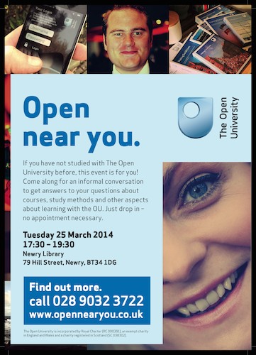 Open University at Newry Library. Open University at Newry Library.