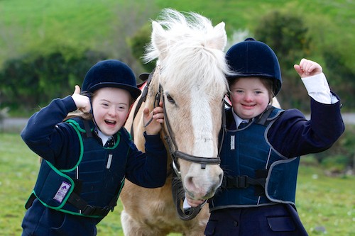 Dearbhail Savage and Maeve Robb from Saddle and Reins Special Olympic Equestrian Club, Newry with Bailey on Ice. The girls will represent Ulster in the All Ireland Special Olympics taking place in Limerick in June. Photograph: Columba O'Hare Dearbhail Savage and Maeve Robb from Saddle and Reins Special Olympic Equestrian Club, Newry with Bailey on Ice. The girls will represent Ulster in the All Ireland Special Olympics taking place in Limerick in June. Photograph: Columba O'Hare