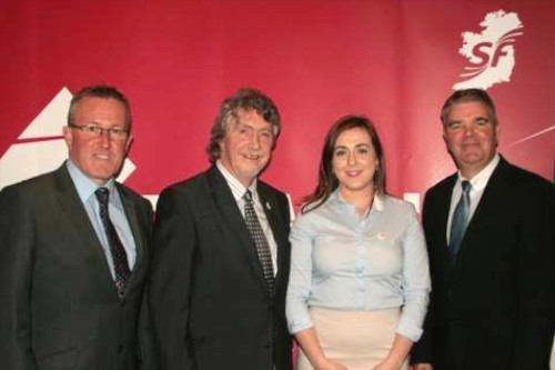Conor Murphy, Mickey Brady, Megan Fearon and Cathal Boylan pictured after their selection to contest the forthcoming Westminister and Assembly Elections Conor Murphy, Mickey Brady, Megan Fearon and Cathal Boylan pictured after their selection to contest the forthcoming Westminister and Assembly Elections