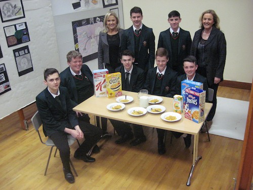 Breakfast club leaders - Mrs Geraldine Kearns and Mrs Pauline Carty with pupils from the Breakfast Club Breakfast club leaders - Mrs Geraldine Kearns and Mrs Pauline Carty with pupils from the Breakfast Club