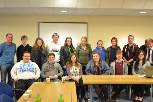 Members of Newry and Mourne Youth Council and local council representatives on their visit to Newry and Mourne District Council Headquarters. Members of Newry and Mourne Youth Council and local council representatives on their visit to Newry and Mourne District Council Headquarters.