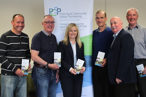 Cllr M Ruane, Cllr J Feehan, Heather McKee, Partnership Manager, Cllr. T Hearty, Cllr C Casey and Cllr S Doran at the launch of the Antisocial Behaviour Advice Flyer. Cllr M Ruane, Cllr J Feehan, Heather McKee, Partnership Manager, Cllr. T Hearty, Cllr C Casey and Cllr S Doran at the launch of the Antisocial Behaviour Advice Flyer.