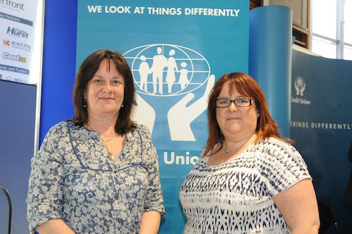 Pictured at the AGM of the Irish League of Credit Unions, which this year returned to Belfast, are (l-r) Dympna Haughian, Manager, and Marguerite Donaghy, Secretary, of Crossmaglen Credit Union. Pictured at the AGM of the Irish League of Credit Unions, which this year returned to Belfast, are (l-r) Dympna Haughian, Manager, and Marguerite Donaghy, Secretary, of Crossmaglen Credit Union.