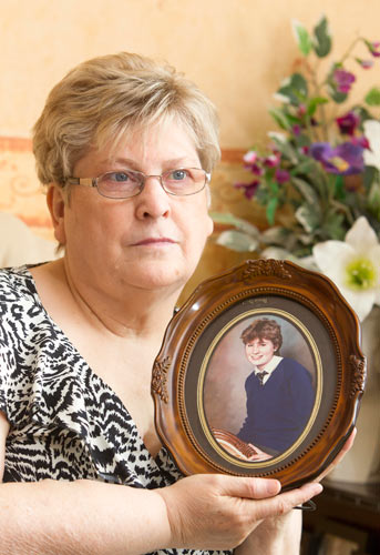 Mrs Barbara Graham who took part in a news conference in Newry to appeal to those individuals with information about her daughter Caroline’s disappearance and murder to come forward. Photograph:  Newraypics