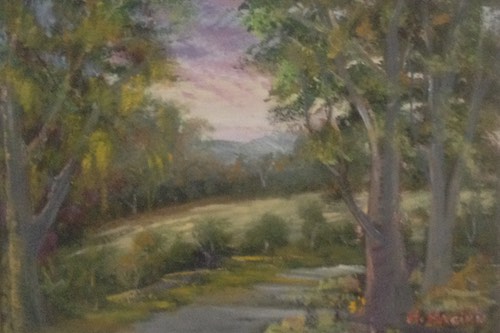 A landscape from Moira Maginn from the exhibition. A landscape from Moira Maginn from the exhibition.