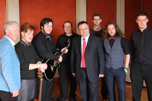 SRC HND Music students who put on a music recital at Stormont buildings alongside SRC Lecturer Paddy Craig and Minister for Employment and Learning Dr Stephen Farry SRC HND Music students who put on a music recital at Stormont buildings alongside SRC Lecturer Paddy Craig and Minister for Employment and Learning Dr Stephen Farry
