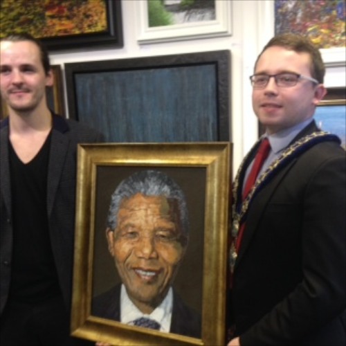 Stephen Madden and Mayor Daire Hughes. Stephen Madden and Mayor Daire Hughes.