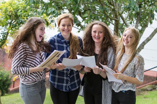 Our Lady's Grammar School Students open their results Caitlin Fearon, Mollie Milner, Holly McAllister and Julie Brady. Photograph: Newraypics.com Our Lady's Grammar School Students open their results Caitlin Fearon, Mollie Milner, Holly McAllister and Julie Brady. Photograph: Newraypics.com