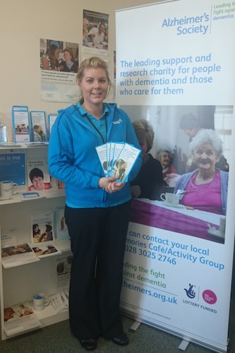 Aisling Smith from the Alzheimer's Society highlighting the Dementia programme. Aisling Smith from the Alzheimer's Society highlighting the Dementia programme.