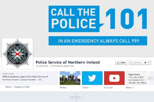 The PSNI Facebook Page The PSNI Facebook Page