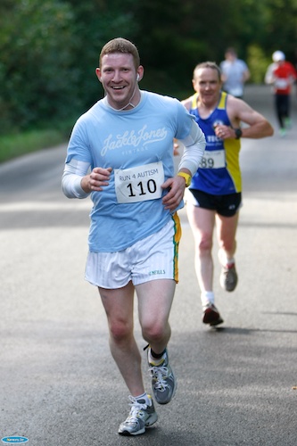 Paul Rice from Lissummon performing strongly at a previous Run for Autism. Photograph: Columba O'Hare Paul Rice from Lissummon performing strongly at a previous Run for Autism. Photograph: Columba O'Hare