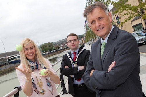 Pictured preparing for the event is host President Deborah Loughran, Newry Chamber of Commerce with sponsors Mayor Daire Hughes representing Newry & Mourne District Council and Mark Bleakney, Invest NI. Pictured preparing for the event is host President Deborah Loughran, Newry Chamber of Commerce with sponsors Mayor Daire Hughes representing Newry & Mourne District Council and Mark Bleakney, Invest NI.